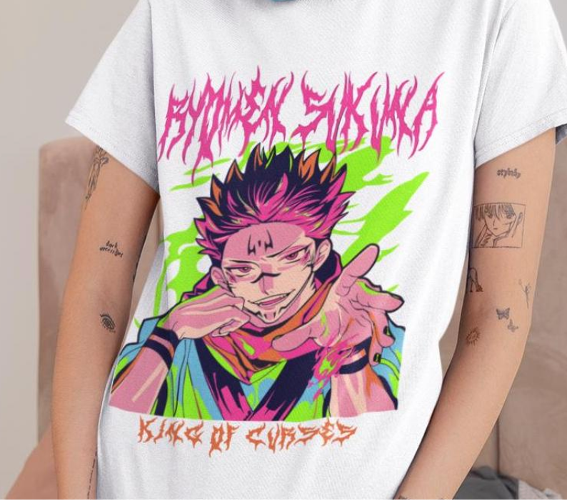 JJK Jujutsu Kaisen Sukuna T-shirt Anime Manga shirt