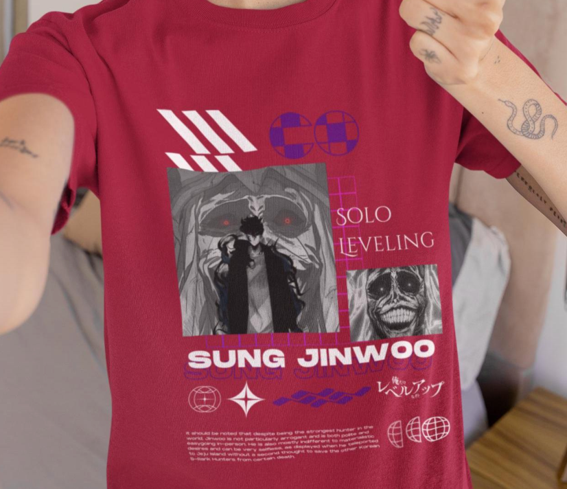 Solo Leveling Shirt Vintage Anime Tee