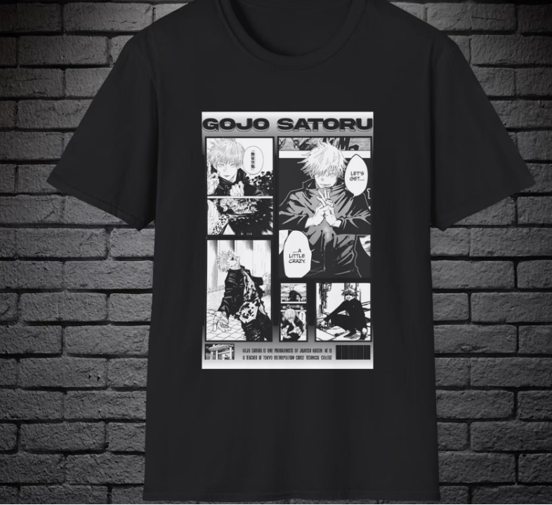 Gojo Satoru JJK Shirt Vintage Anime Tee