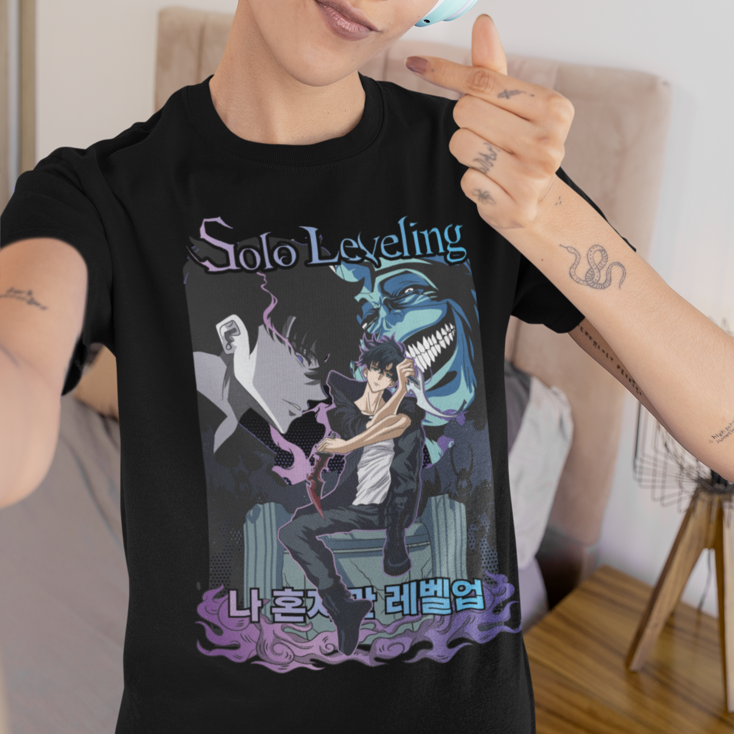Solo Leveling Shirt Vintage Anime Tee