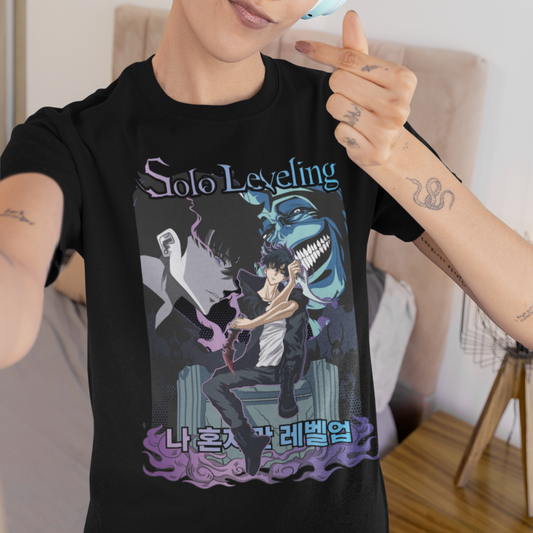 Solo Leveling Shirt Vintage Anime Tee